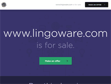 Tablet Screenshot of lingoware.com